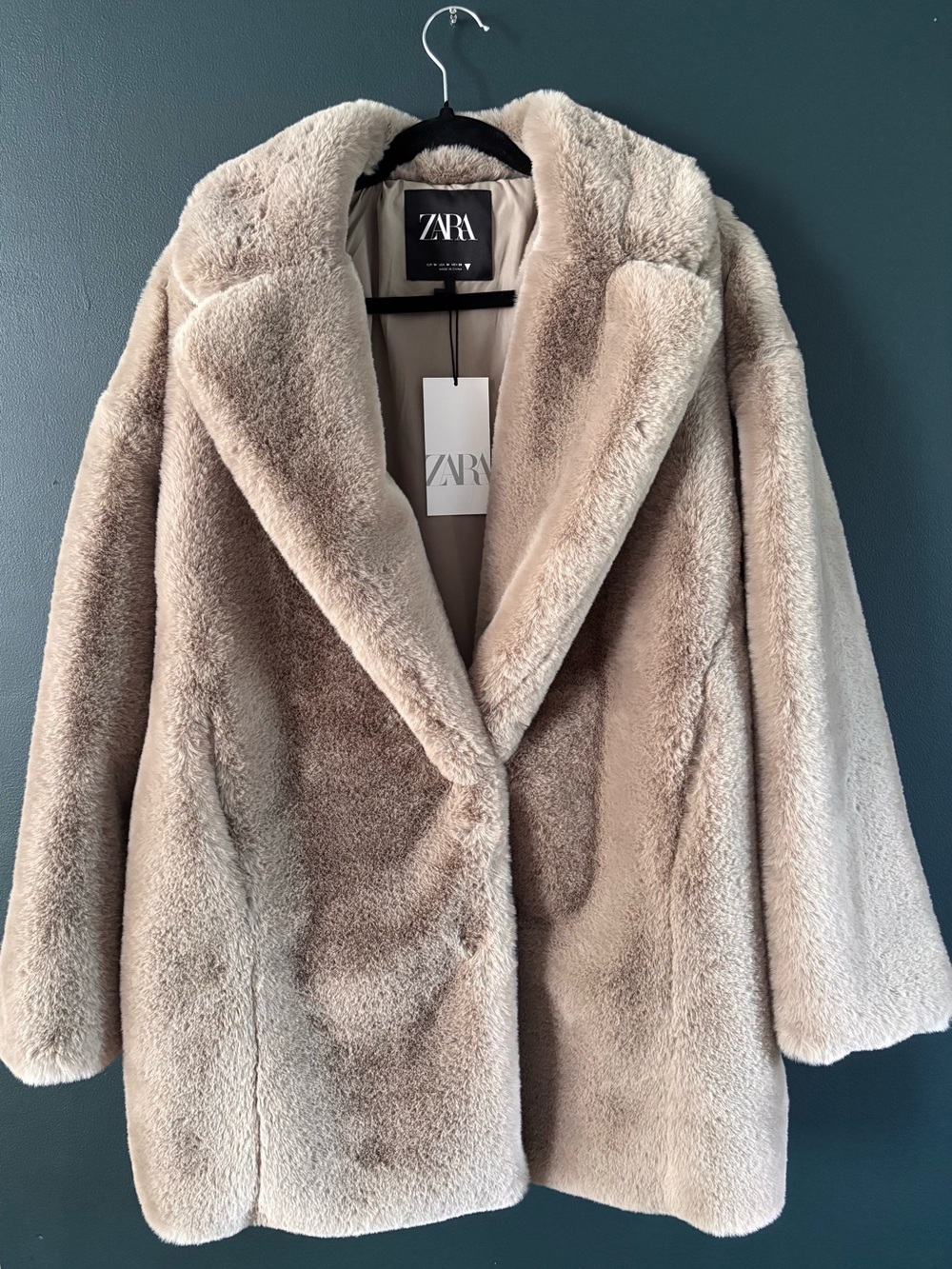 Zara Oversized Faux Fur Coat